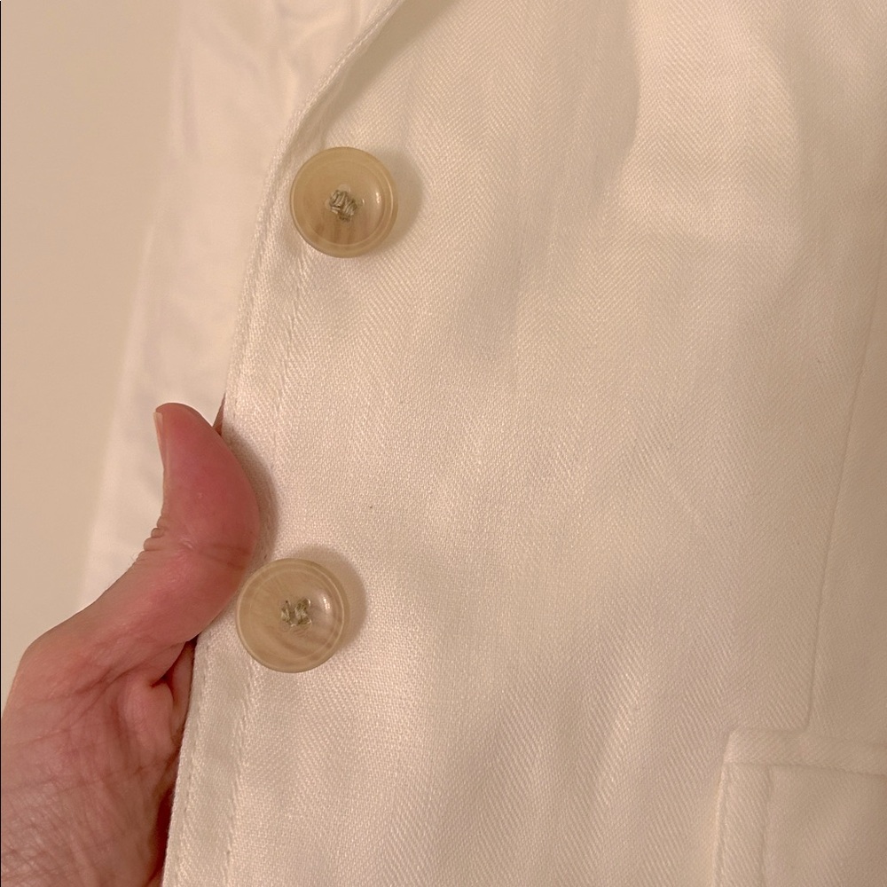 J. Crew Women's White Linen Blazer - Picture 11 of 16